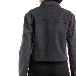 Women's Articles Of Society Vegas Jean Jacket - Ravenswood -Fashion Clothing Shop Articles of Society ARTSOC WOMENS W VEGAS 7088AWD 038 RAVENSWD BACK 73353.1667402997