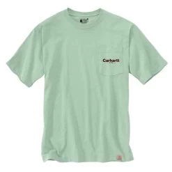 Men's Carhartt Big And Tall Line Graphic Tee -Fashion Clothing Shop CARHARTT MENS M SS LINE GRAPHIC TEE 105713 GA0JADEH JADE HEATHER POCKET 00630.1678802151