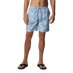 Columbia Sportswear Men's Columbia 6" Summertide Stretch Print Shorts -Fashion Clothing Shop COLUMBIA MENS M 6 SUMMERTIDE STRETCH PRINT 2032001 430JETST JET STREAM SKETCHY PARADISE FRONT 18357.1678136763
