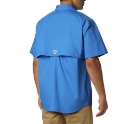 Columbia Sportswear Men's Columbia PFG Bonehead Short Sleeve Fishing Shirt -Fashion Clothing Shop COLUMBIA MENS M BONEHEAD SS SHIRT 1011771 487VVBLU VIVID BLUE BACK 97273.1672329261