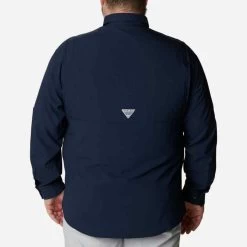 Columbia Sportswear Men's Columbia PFG Tamiami II Long Sleeve Shirt -Tall -Fashion Clothing Shop COLUMBIA MENS M LS TAMIAMI II TALL 1286064 464CLNVY COLLEGIATE NAVY BACK 89290.1672339685