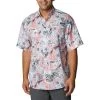 Columbia Sportswear Men's Columbia Super Tamiami Short Sleeve Shirt -Fashion Clothing Shop COLUMBIA MENS M SS SUPER TAMIAMI 1438961 689SSRED SUNSET RED TROPICLURE MAIN 95271.1672690715