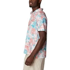 Columbia Sportswear Men's Columbia Super Slack Tide Polo Shirt -Fashion Clothing Shop COLUMBIA MENS M SUPER SLACK TIDE POLO 2033221 804CORNG CORANGE SIDE 98994.1677101276