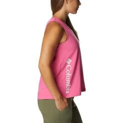 Columbia Sportswear Women's Columbia North Cascades Tank -Fashion Clothing Shop COLUMBIA WOMENS W NORTH CASCADES TANK 1992061 656WGERN WILD GERANIUM SIDE 05752.1677880597