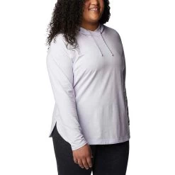 Columbia Sportswear Women's Columbia Sun Trek Hoodie Pullover - Plus Size -Fashion Clothing Shop COLUMBIA WOMENS W SUN TREK HOODED PULLOVER 1931814 568PURPL PURPLE TINT HEATHER ANGLE 62541.1684171283