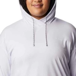 Columbia Sportswear Women's Columbia Sun Trek Hoodie Pullover - Plus Size -Fashion Clothing Shop COLUMBIA WOMENS W SUN TREK HOODED PULLOVER 1931814 568PURPL PURPLE TINT HEATHER HOOD 46712.1684171283