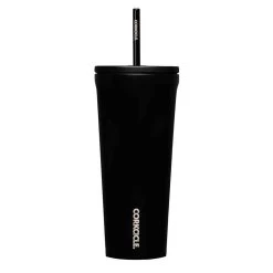 Corkcicle 24 Oz Cold Cup Tumbler With Straw - Matte Black