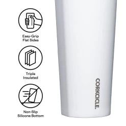 Corkcicle 24 Oz Cold Cup Tumbler With Straw - Matte Black -Fashion Clothing Shop CORKCICLE COLD CUP DETAILS BOTTOM 97557.1679511684