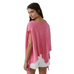 Women's Free People Short Sleeve Angel Tee -Fashion Clothing Shop FREEPEOPLE WOMENS W SS ANGEL TEE OB1674126 6602GUMD GUMDROP BACK 34781.1679938658