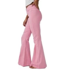 Women's Free People Venice Beach Flare Pant -Fashion Clothing Shop FREEPEOPLE WOMENS W VENICE BEACH FLARE OB1454406 PEONY SIDE 27110.1679933685