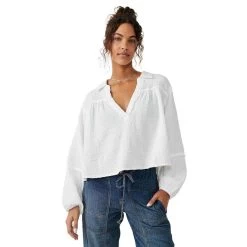 Women's Free People Yucca Double Cloth Blouse