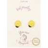 Kids' Golden Stella Epoxy Sun Earring