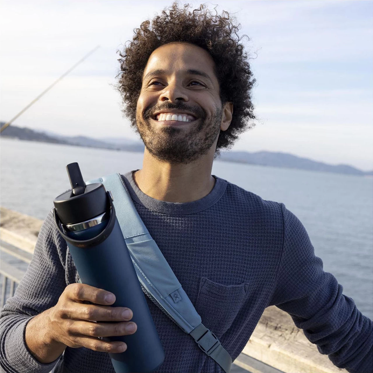 Hydro Flask 24 Oz Wide Mouth Bottle With Flex Straw Cap 7 Hydro Flask 24 Oz Wide Mouth Bottle With Flex Straw Cap - Image 5