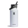 Hydro Flask 32 Oz Wide Mouth Bottle With Flex Straw Cap -Fashion Clothing Shop HYDROFLASK 32 OZ. WIDE FLEX STRAW CAP W32BFS 110WHITE WHITE MAIN 10169.1682632215