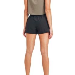 Women's Mono B Drawstring Pocket Shorts -Fashion Clothing Shop MONO B WOMENS W DRAWSTRING POCKET SHORTS AP7008 BLACK BACK 47100.1668102028