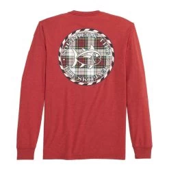 Women's Southern Tide Long Sleeve Plaid Skipjack Medallion Tee