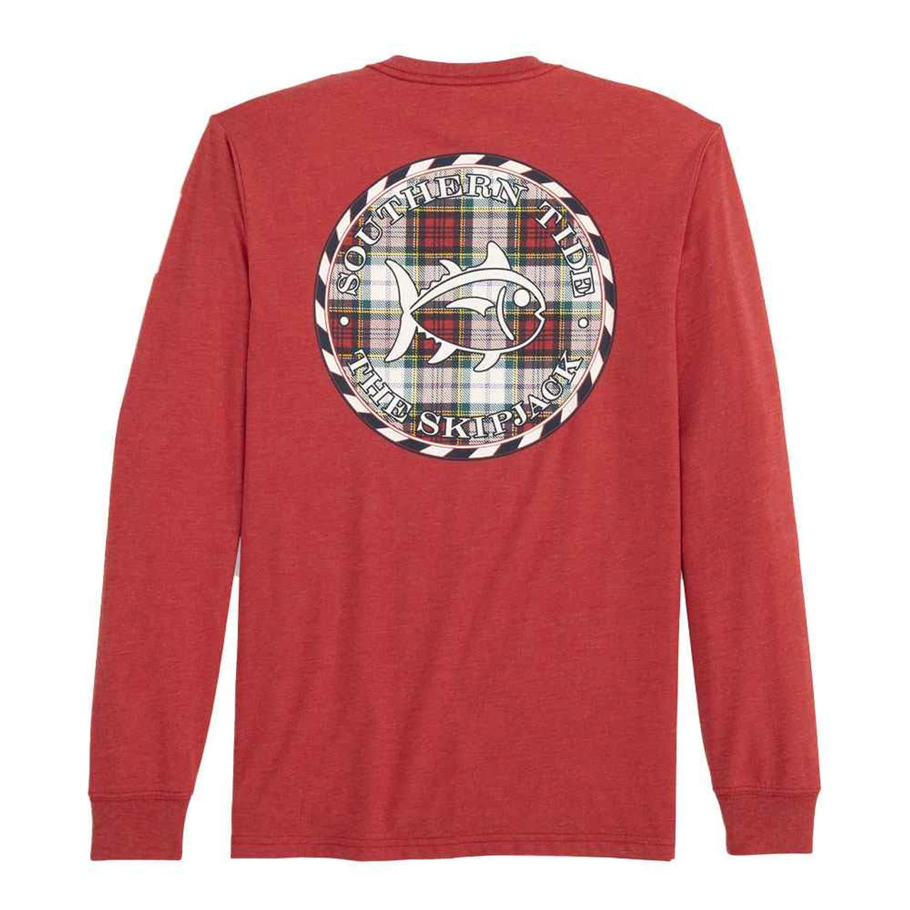 Women's Southern Tide Long Sleeve Plaid Skipjack Medallion Tee 3 Women's Southern Tide Long Sleeve Plaid Skipjack Medallion Tee
