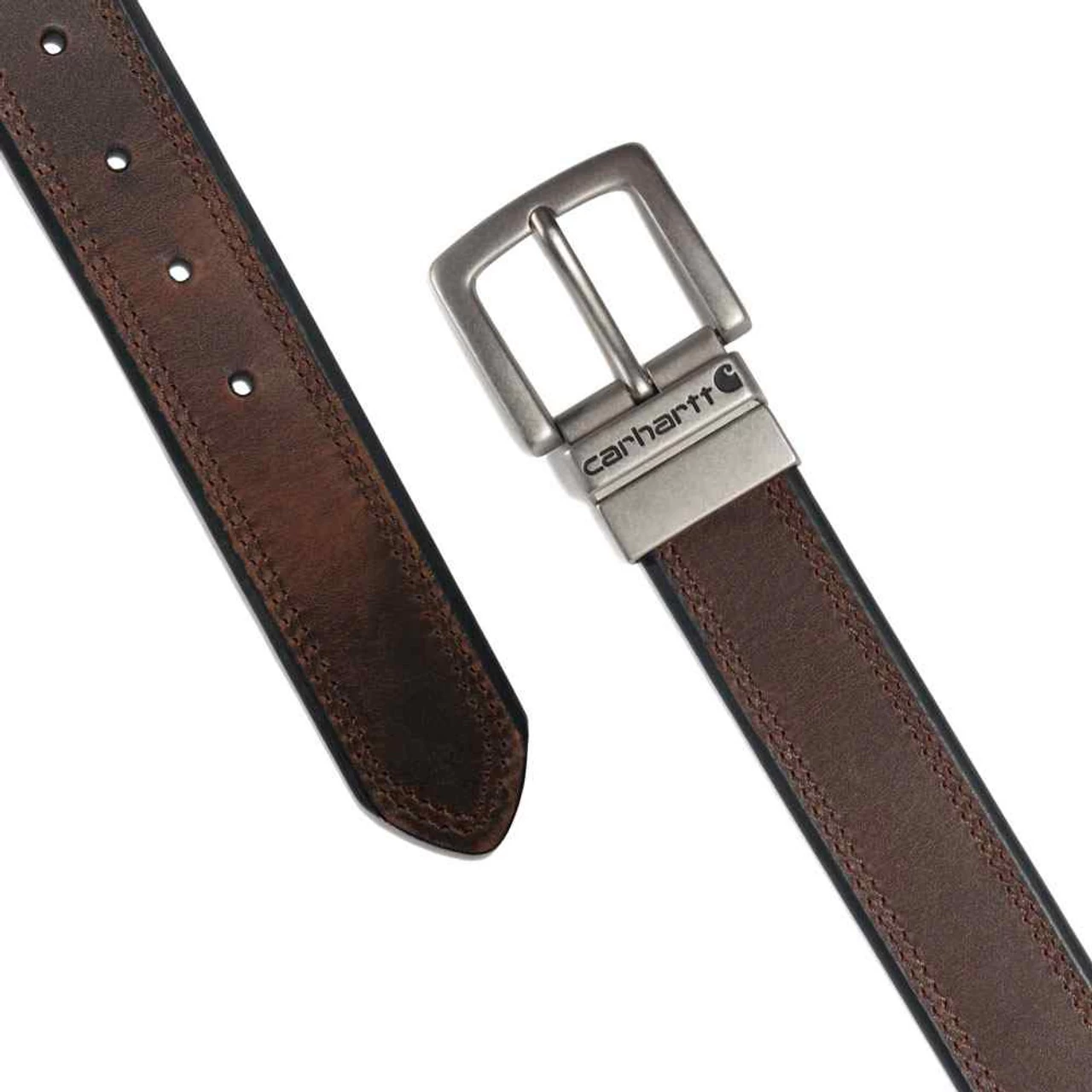 Men's Carhartt Oil Finish Leather Reversible Belt 4 Men's Carhartt Oil Finish Leather Reversible Belt - Image 2