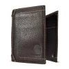 Carhartt Pebble Trifold Wallet -Fashion Clothing Shop SPG CARHARTT PEBBLE TRIFOLD WALLET B0000209 201BROWN MAIN 54811.1669995374