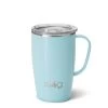 Swig Life 18 Oz Travel Mug - Shimmer Aquamarine -Fashion Clothing Shop SWIG 18 OZ TRAVEL MUG S102 C18 AM SHIMMER AQUAMARINE MAIN 52699.1679345089