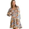 Women's Umgee Floral Smocked Dress -Fashion Clothing Shop UMGEE WOMENS W FLORAL SMOCKED DRESS A0431 CHAMPAGN MAIN 01268.1663959859