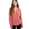 Women's Wishlist Semi-Sheer Slub Knit Top