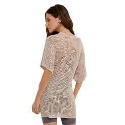 Women's Wishlist Sweater -Fashion Clothing Shop WISHLIST WOMENS W SWEATER WL22 7008 CHAMPGNE CHAMPAGNE BACK 15331.1675446108