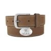 Men's Zep-Pro Collegiate Crazy Horse Concho Belt -Fashion Clothing Shop ZEPPRO M CRAZY HORSE CONCHO BELT BOLPS CRZ LBR UA BROWN 79373.1664916702