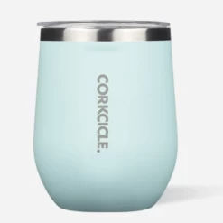 Corkcicle 12 Oz Classic Stemless-Gloss Powder Blue