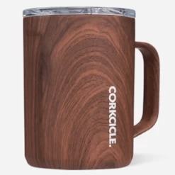 Corkcicle 16 Oz Coffee Mug-Walnut Wood