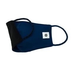 Adult Pomchies Double Layer Reversible Face Mask - Black/Navy