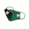 Adult Pomchies Double Layer Reversible Face Mask - Bottle Green/Black