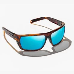 Bajio Palometa Blue Glass Sunglasses - Dark Tortoise Matte