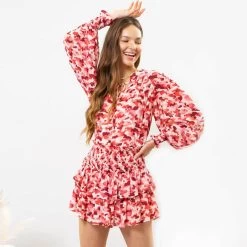 Women's Blu Pepper Brush Stroke Blouse