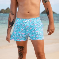 Men's Chubbies Domingos Are For Flamingos 5.5" Swim Trunks -Fashion Clothing Shop chubbies mens the domingos are for flamingos 109201 02 brightblue lifestyle 86562.1618003374