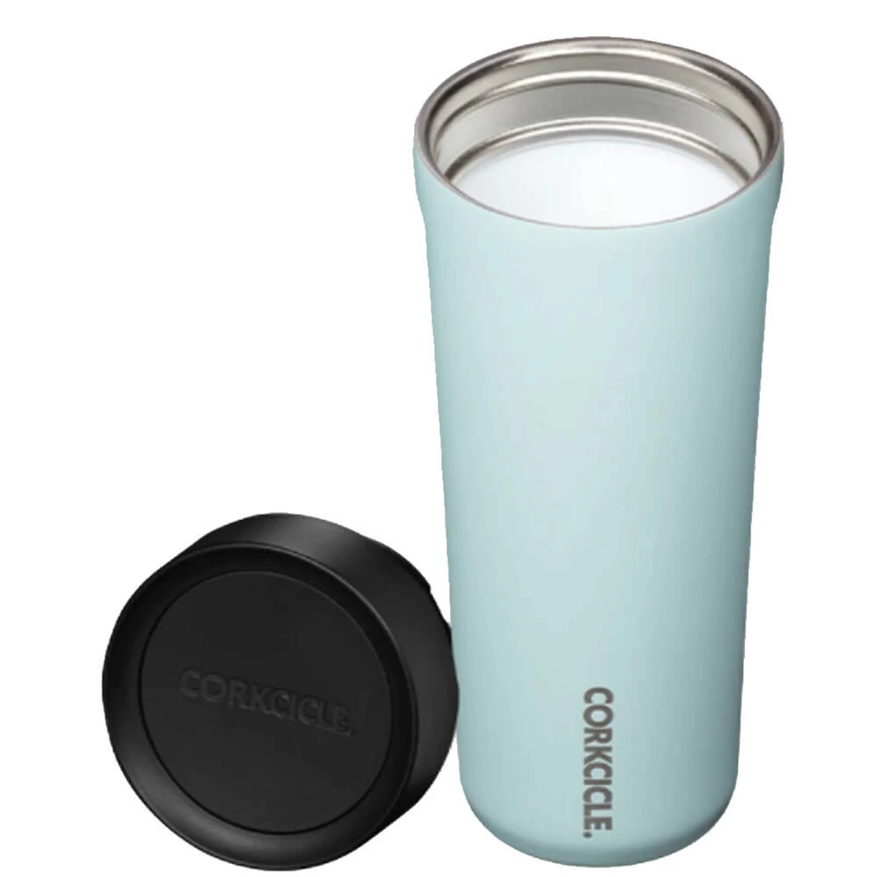 Corkcicle 17 Oz. Gloss Powder Blue Commuter Cup 5 Corkcicle 17 Oz. Gloss Powder Blue Commuter Cup - Image 3