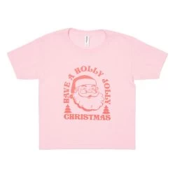 Girls' Dash Forward Holly Jolly Santa Tee