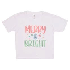 Girls' Dash Forward Merry And Bright Stars Tee