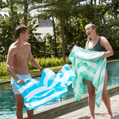 Dock & Bay Cabana Quick Dry Towel -Extra Large -Fashion Clothing Shop dock and bay quick dry towel cabana collection TOWLB CAB XL tulum blue lifestyle 16162.1612375688