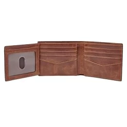 Men's Fossil Derrick Bifold Wallet With Flip ID -Fashion Clothing Shop fossil derrick bifold w flip id ML3681 200brown double 69603.1670965796