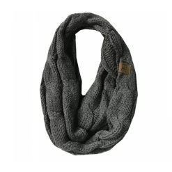 Women's Girlie Girl C.C. Infinity Scarf -Fashion Clothing Shop girlie girl cc beanie infinity scarf sf800 dkmelgry dark melange grey 67736.1605906810