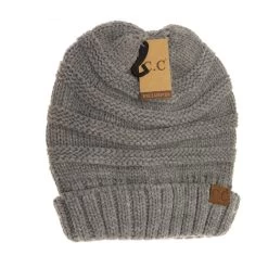 Women's Girlie Girl Originals C.C. Beanie Slouchy -Fashion Clothing Shop girlie girl cc slouchy beanie hat 100 ltmelgry light melange grey 11615.1605908864