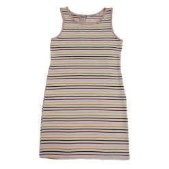 Girls' For All Seasons Striped Terry Loop Dress