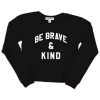 Girls' Sub_Urban Riot Be Brave & Kind Tee -Fashion Clothing Shop girls sub urban riot long sleeve be brave kind tee T4007 9 black 98189.1632501577