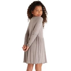 Girls' Z Supply Claire Rib Dress -Fashion Clothing Shop girls z supply claire rib dress ZGD223612 ash back 45270.1666638032