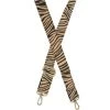 Joy Susan Zebra Faux Fur Guitar Purse Strap - 1.25" Wide