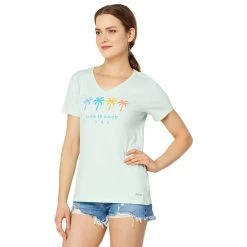 Women's Life Is Good 365 Palm Tree Tee
