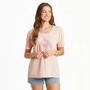 Women's Life Is Good Dragonfly Compass Tee