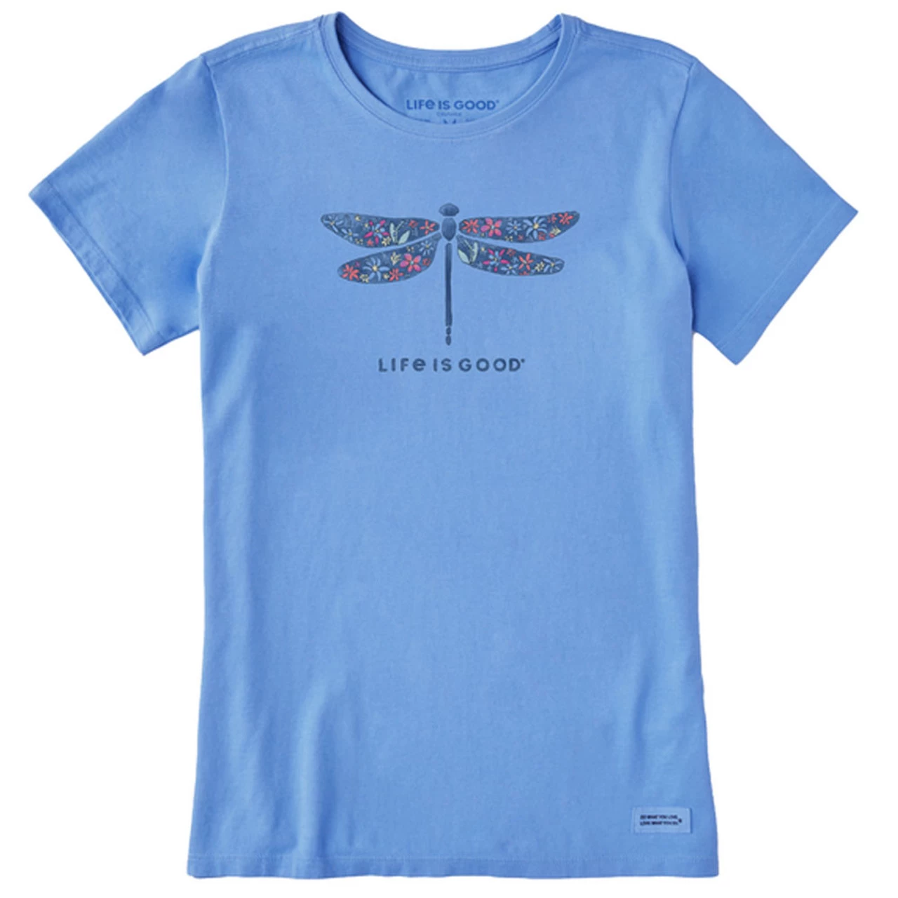 Women's Life Is Good Wildflower Dragonfly Tee 3 Women's Life Is Good Wildflower Dragonfly Tee
