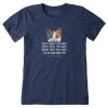 Women's Life Is Good I'll Be Watching You Cat Tee